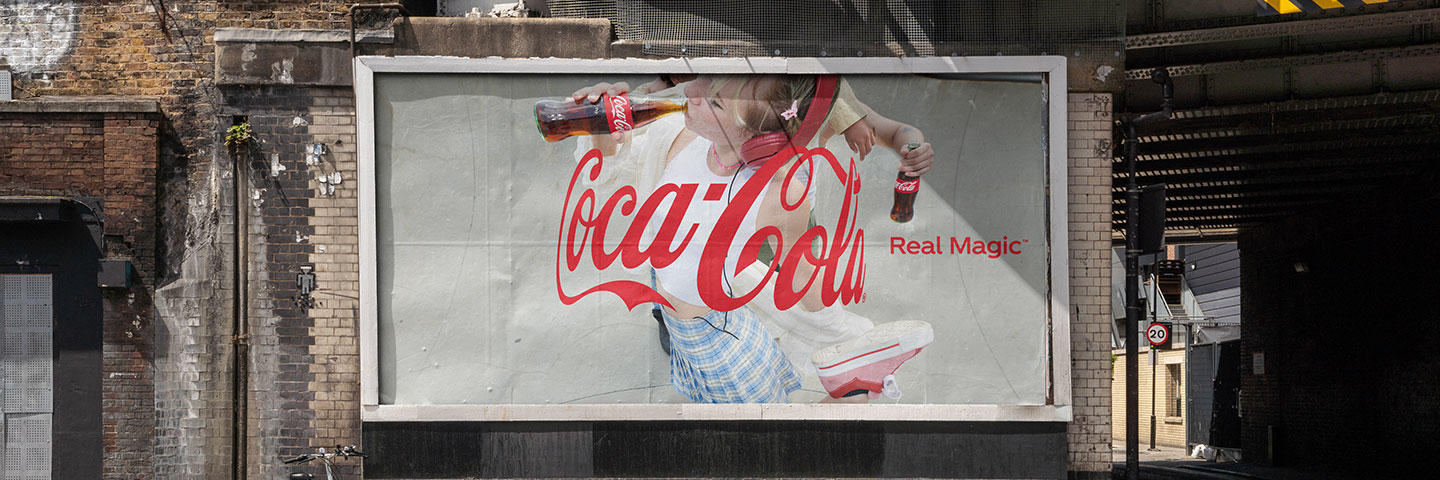 Coca-Cola Billboard for Real Magic campaign.